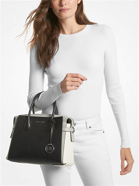 michael kors grayson metallic satchel|michael kors mercer belted satchel.